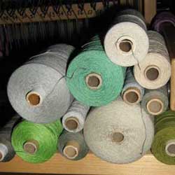 grey-green yarns