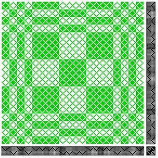 checkered point twill
