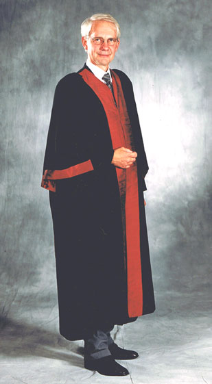 front view of gown
