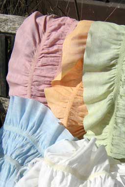 summer shawls in sherbet colours