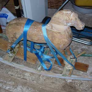 rocking horse: before